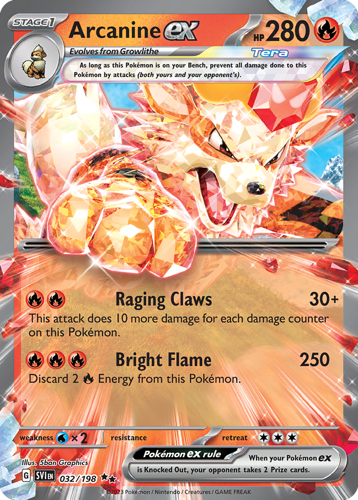 Arcanine ex – Scarlet & Violet
