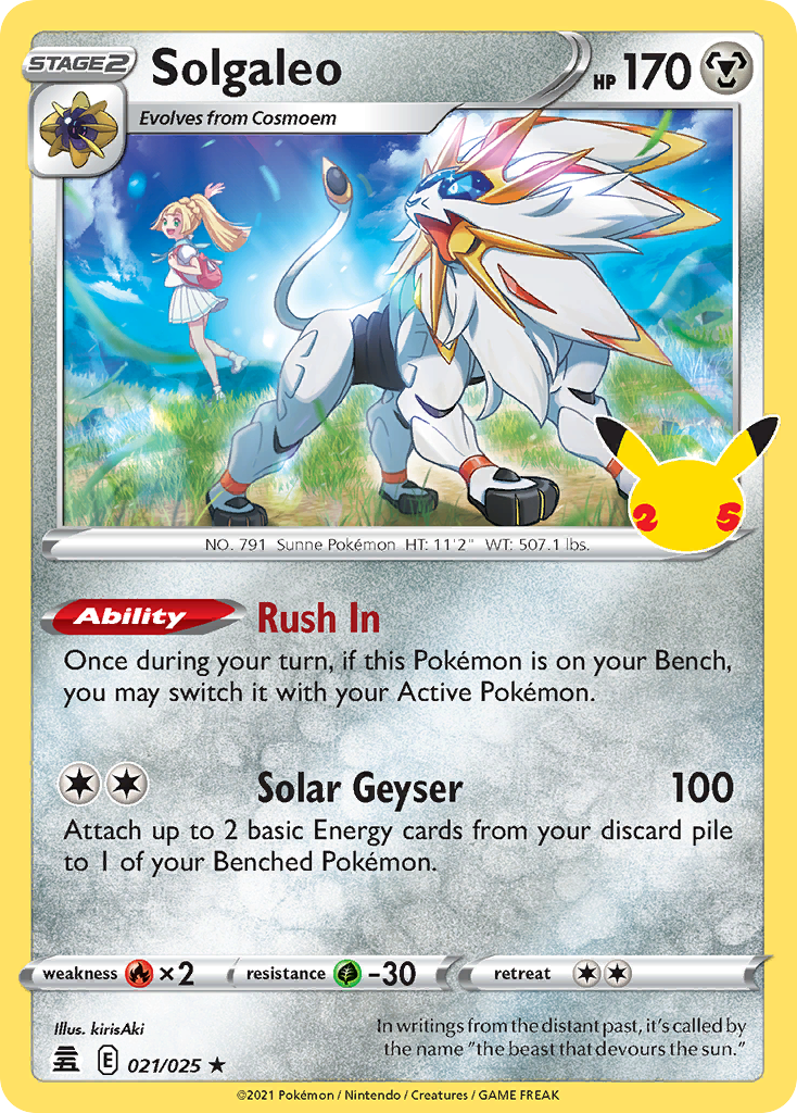 Solgaleo – Celebrations