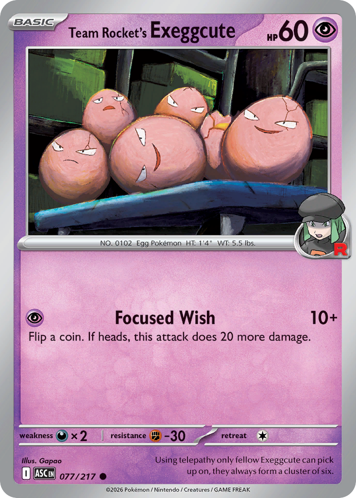 Team Rocket's Exeggcute – Ascended Heroes
