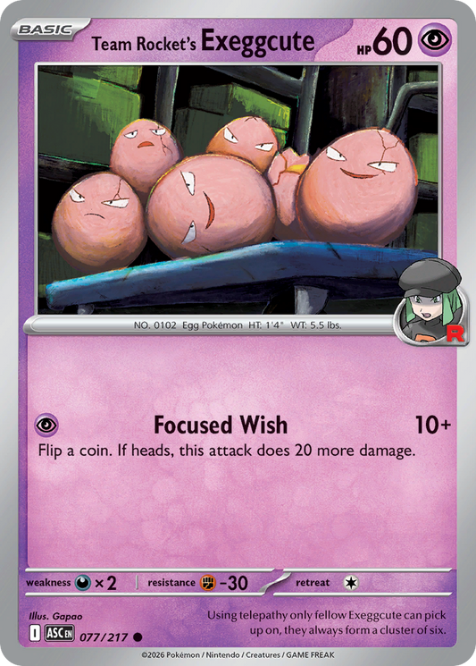 Team Rocket's Exeggcute – Ascended Heroes