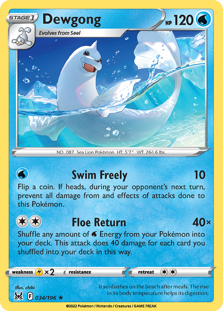 Dewgong – Lost Origin