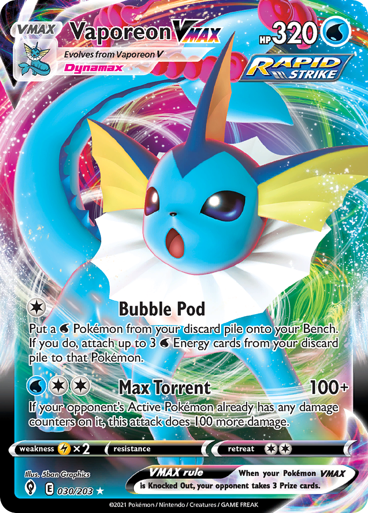 Vaporeon VMAX – Evolving Skies