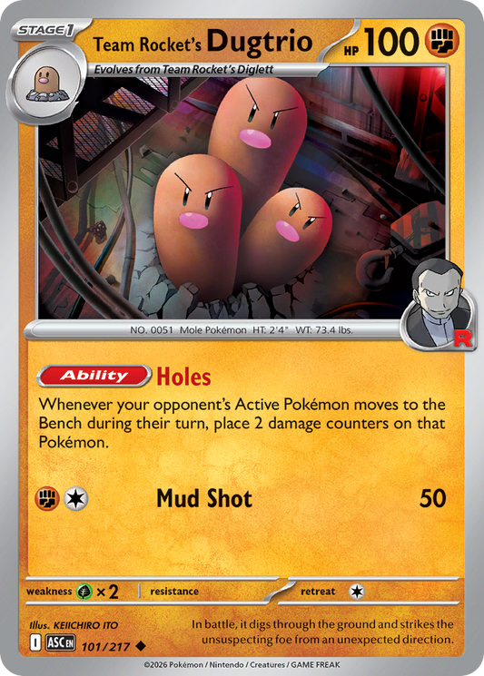 Team Rocket's Dugtrio – Ascended Heroes