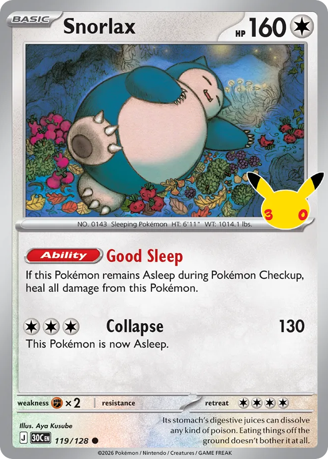 Snorlax – 30th Celebration
