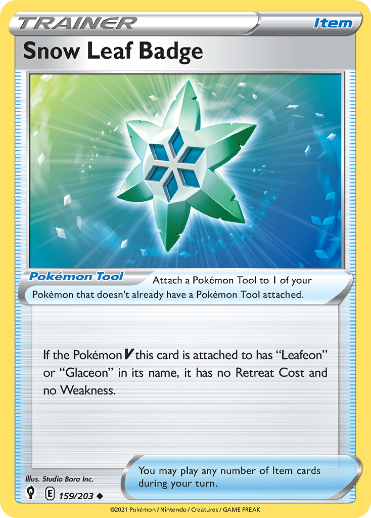 Snow Leaf Badge – Evolving Skies