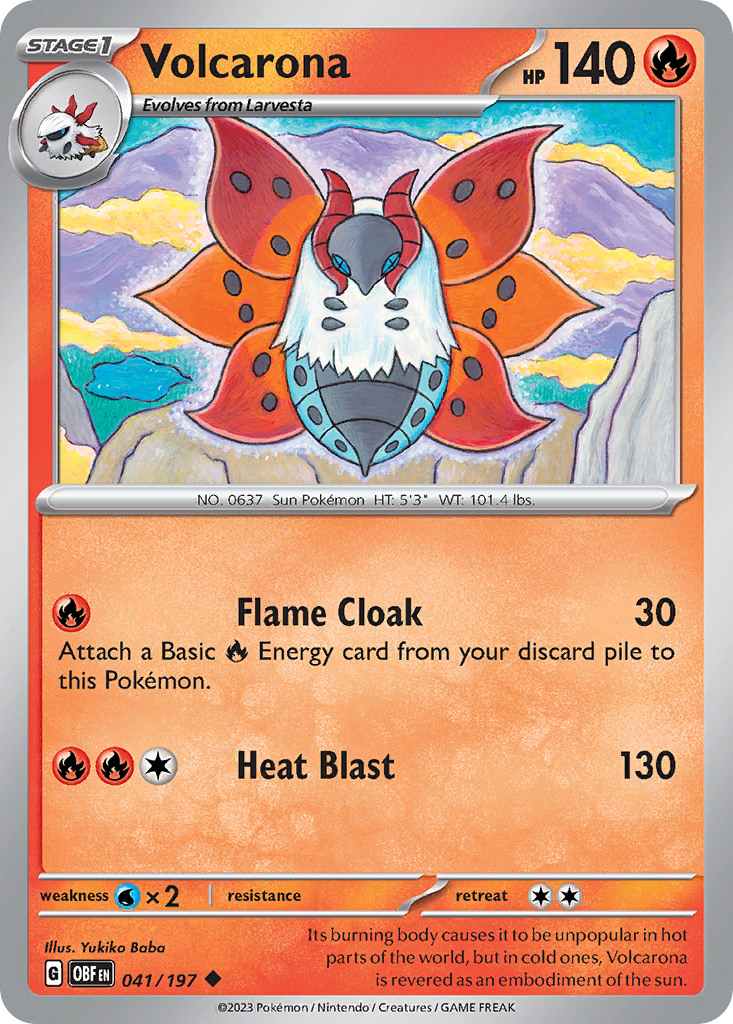 Volcarona – Obsidian Flames