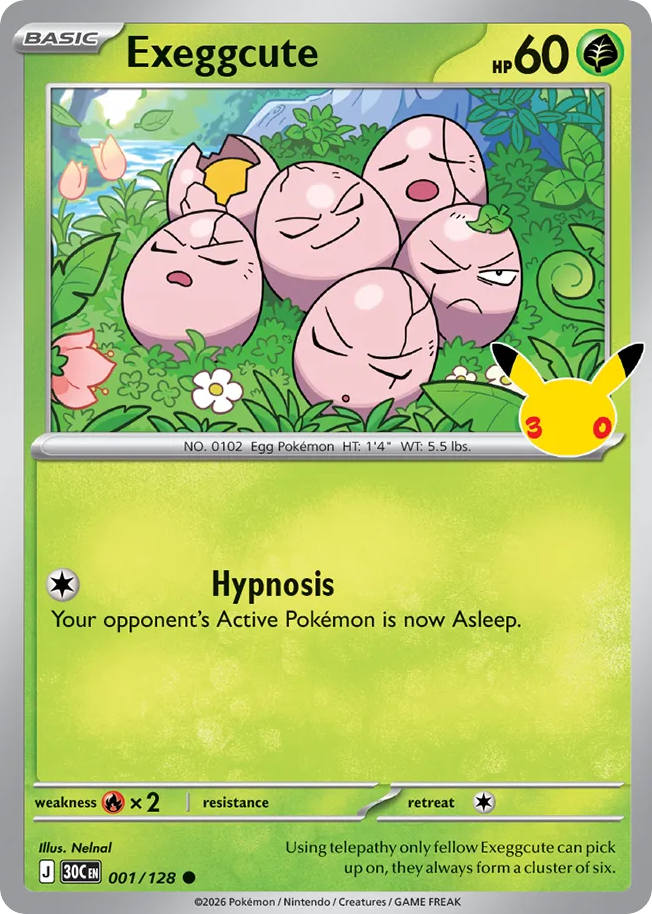 Exeggcute – 30th Celebration