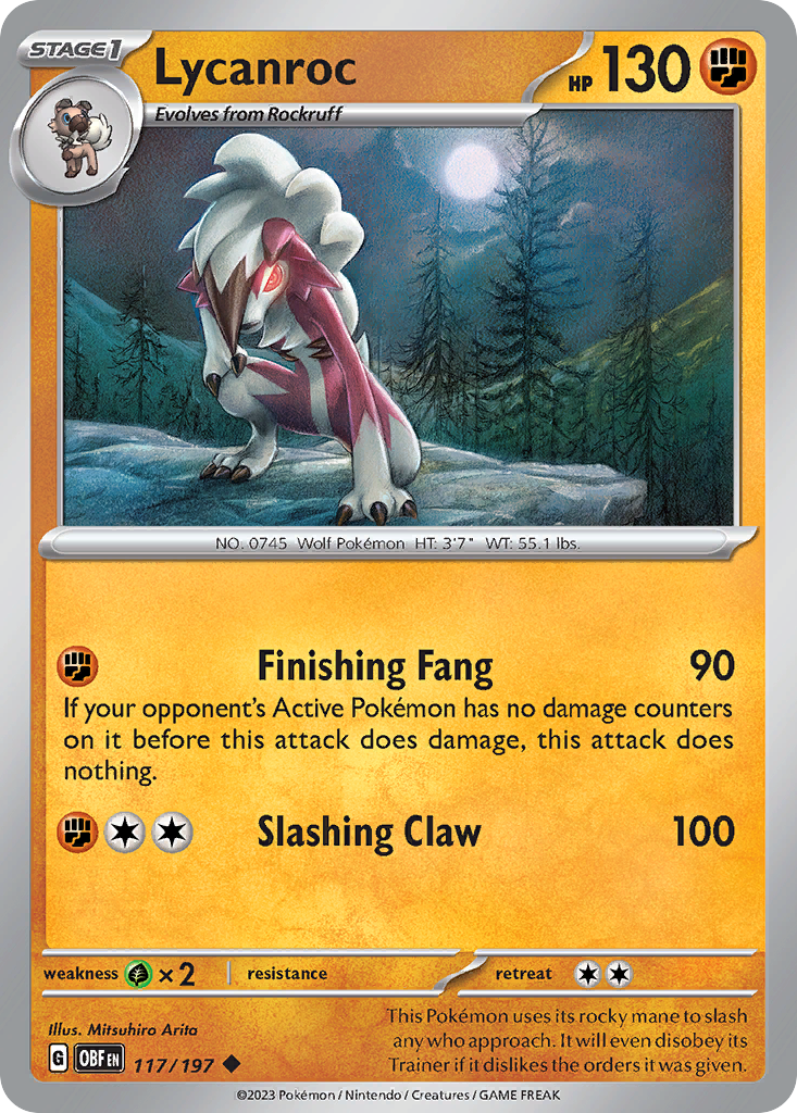 Lycanroc – Obsidian Flames