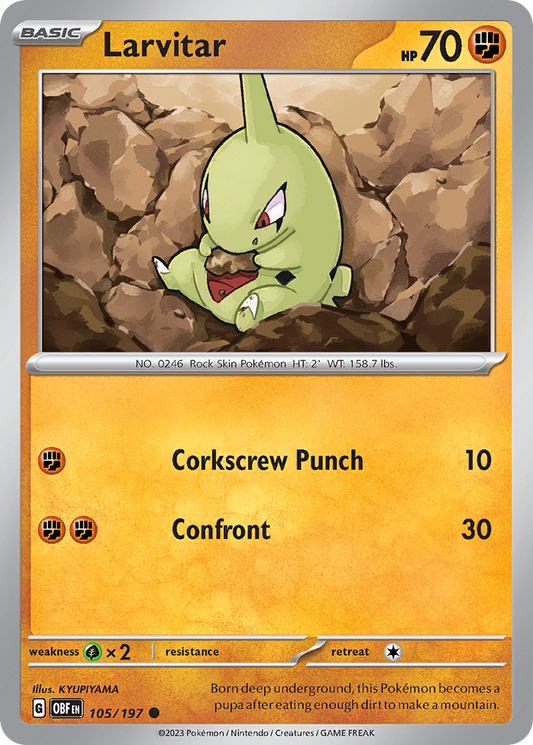 Larvitar – Obsidian Flames