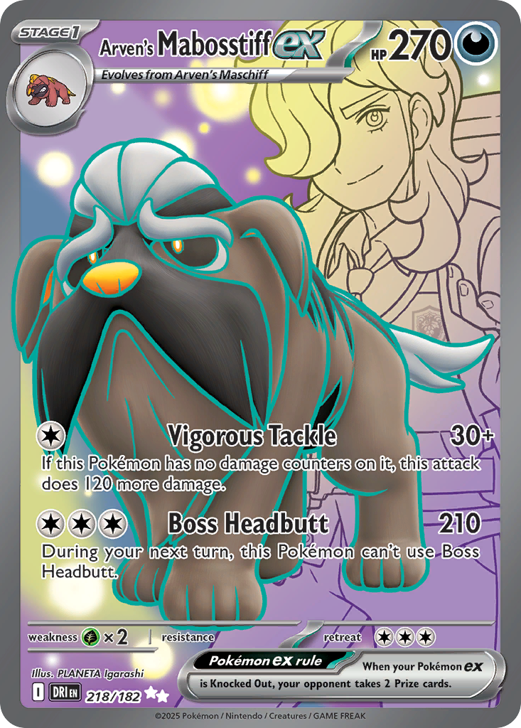 Arven's Mabosstiff ex – Destined Rivals