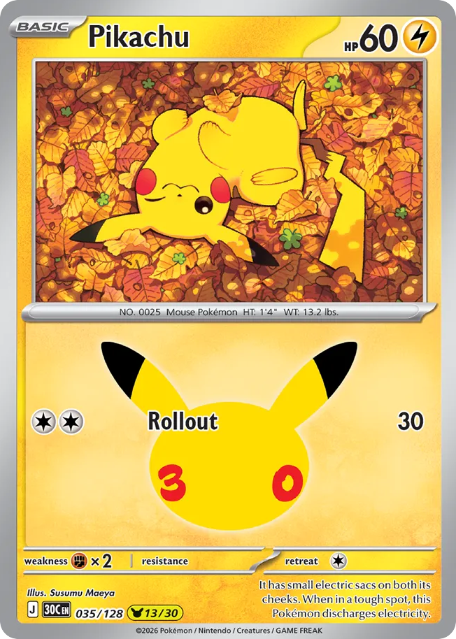 Pikachu – 30th Celebration