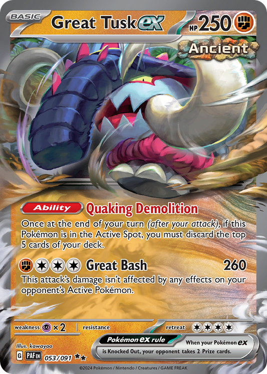 Great Tusk ex – Paldean Fates