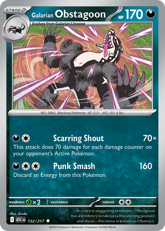 Galarian Obstagoon – Ascended Heroes
