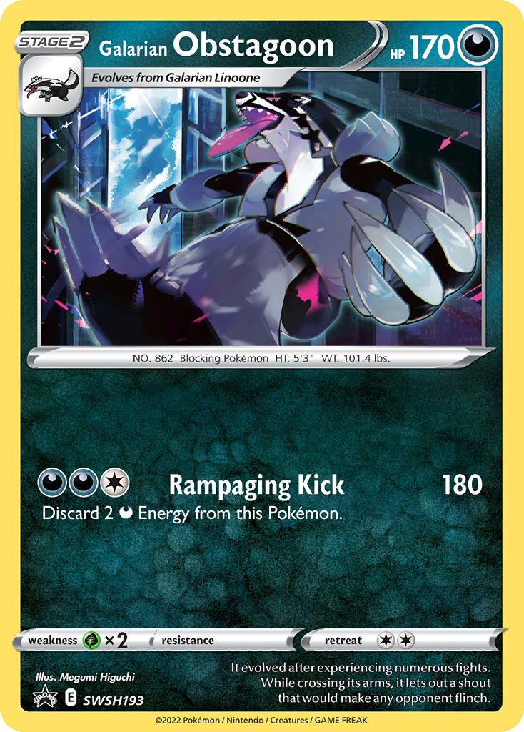 Galarian Obstagoon – SWSH Black Star Promos