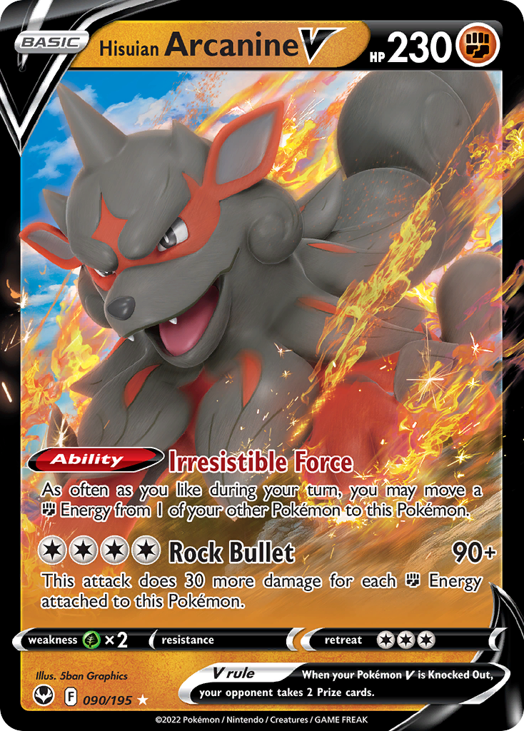 Hisuian Arcanine V – Silver Tempest