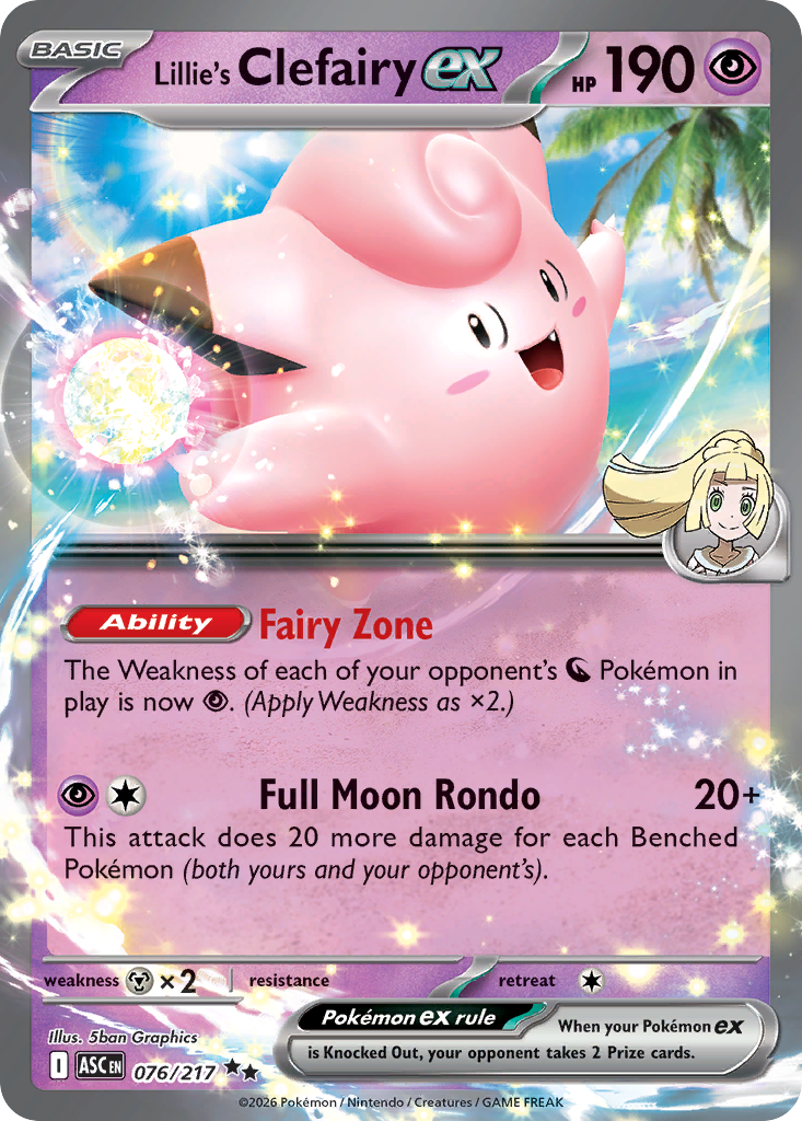 Lillie's Clefairy ex – Ascended Heroes