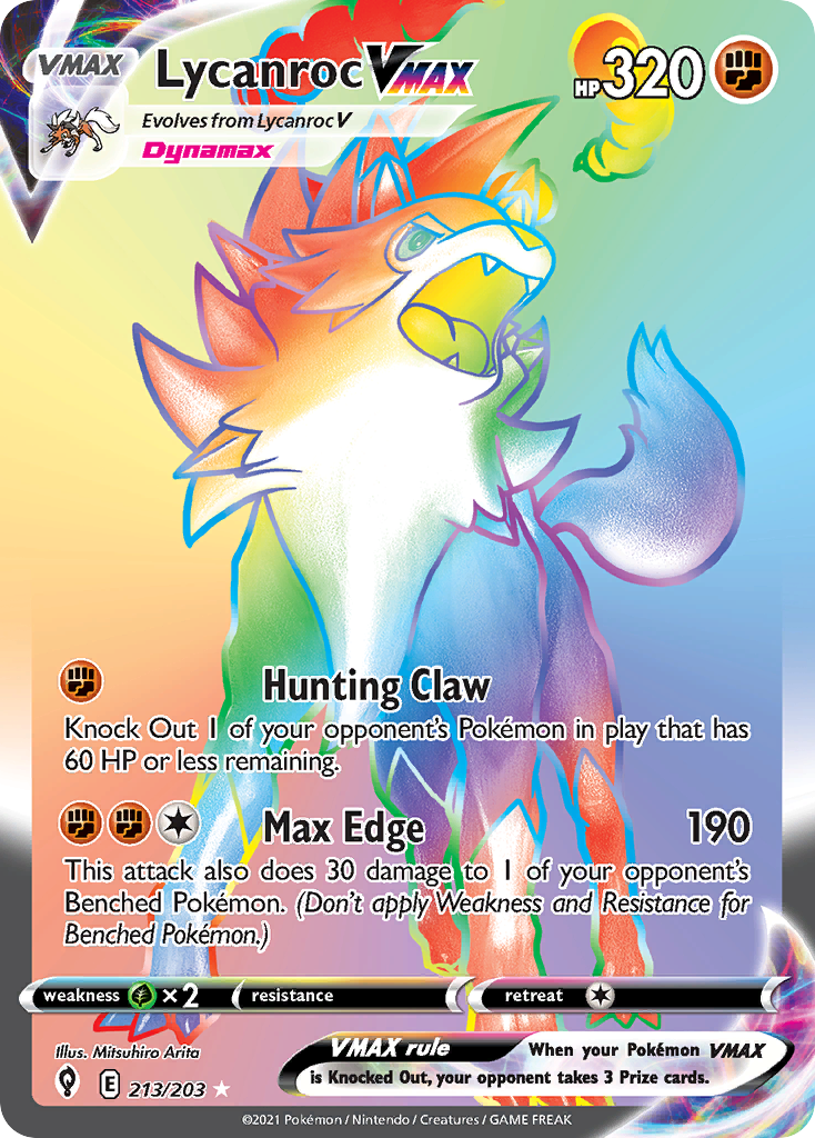 Lycanroc VMAX – Evolving Skies