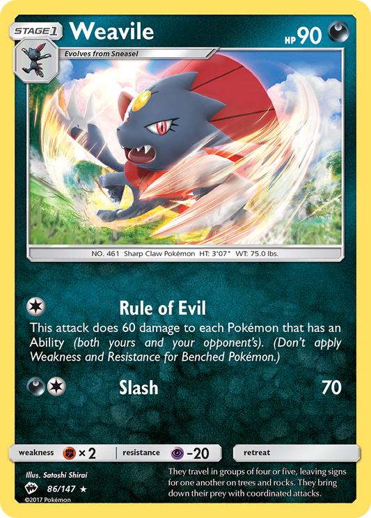 Weavile – Burning Shadows