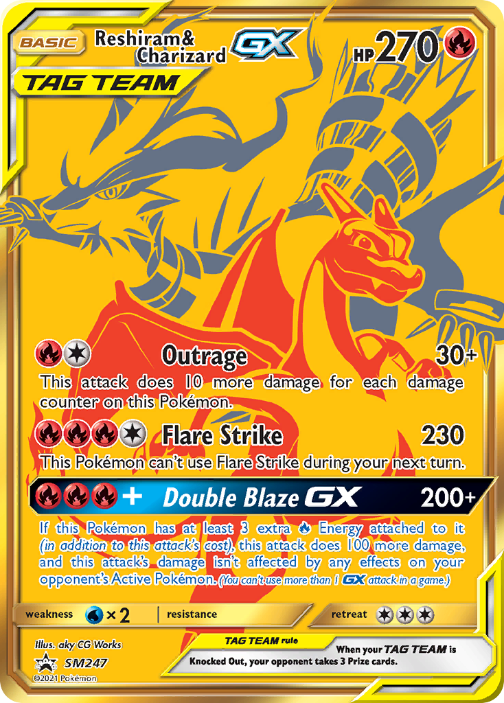 Reshiram & Charizard-GX – SM Black Star Promos