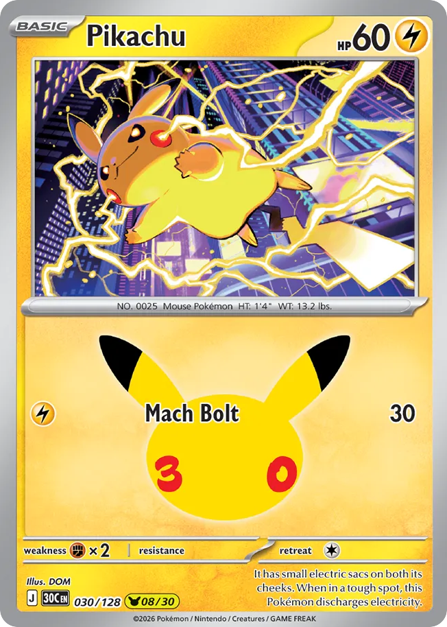 Pikachu – 30th Celebration