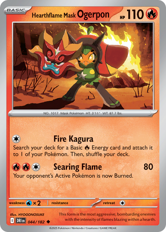 Hearthflame Mask Ogerpon – Destined Rivals