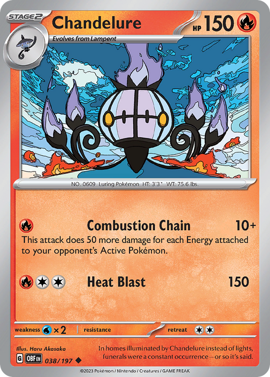 Chandelure – Obsidian Flames