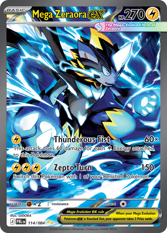 Mega Zeraora ex – Pitch Black