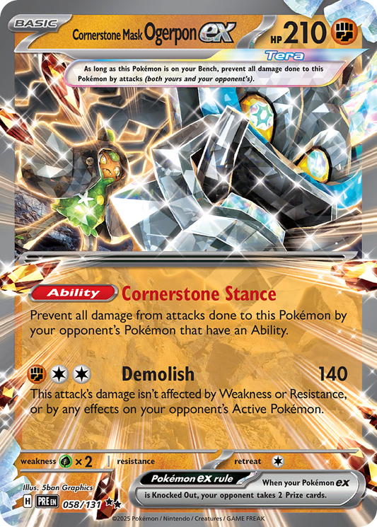 Cornerstone Mask Ogerpon ex – Prismatic Evolutions