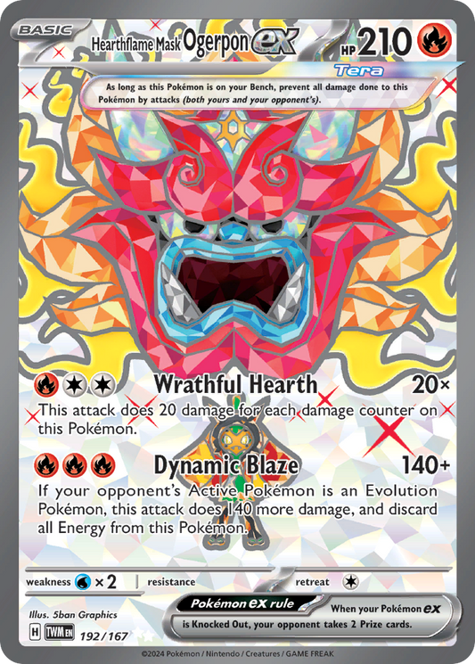 Hearthflame Mask Ogerpon ex – Twilight Masquerade