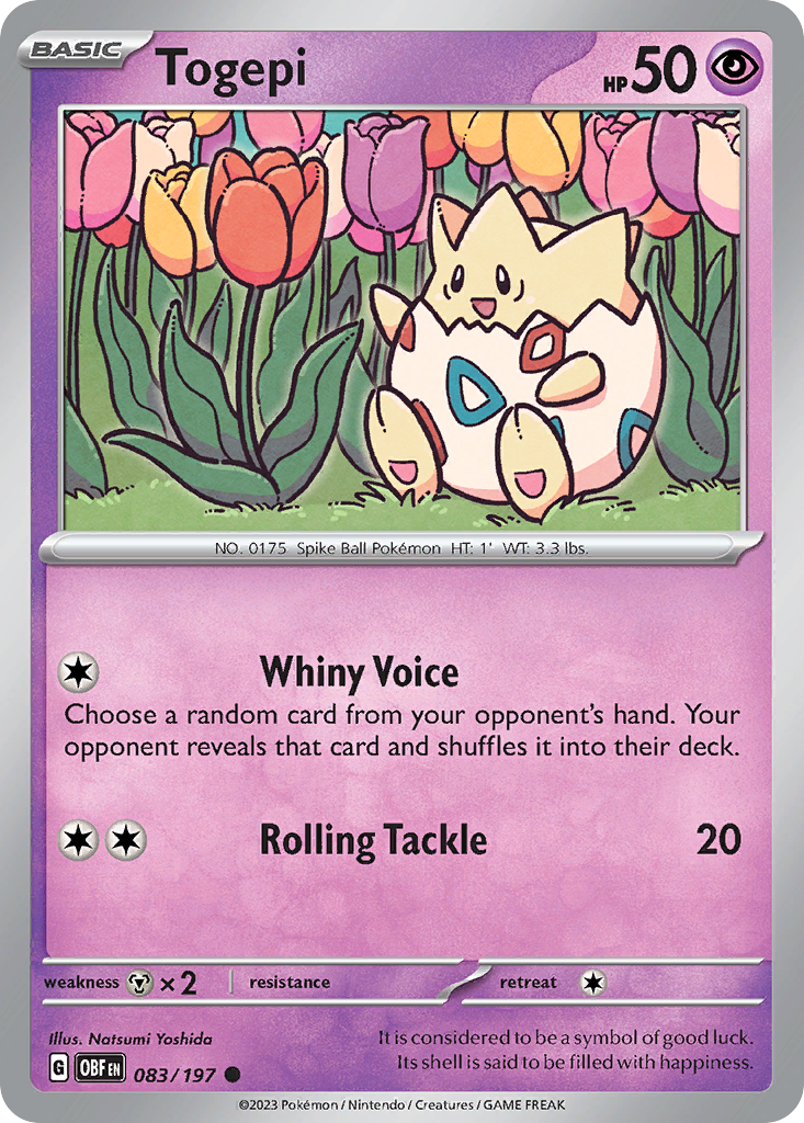 Togepi – Obsidian Flames