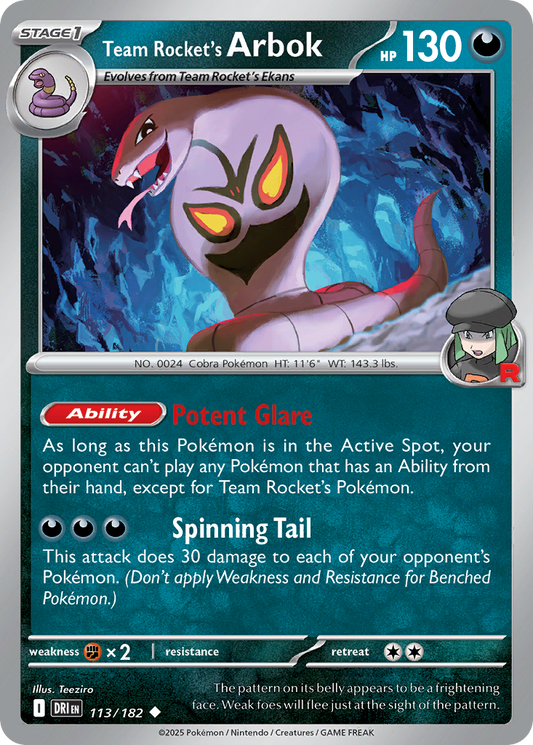 Team Rocket's Arbok – Destined Rivals