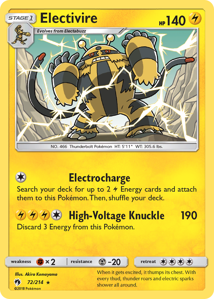 Electivire – Lost Thunder