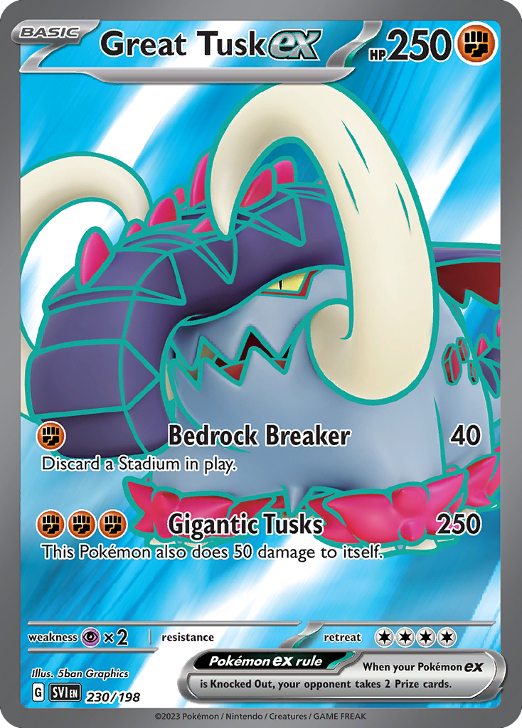 Great Tusk ex – Scarlet & Violet