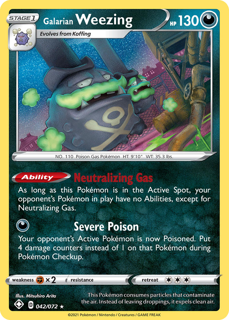 Galarian Weezing – Shining Fates