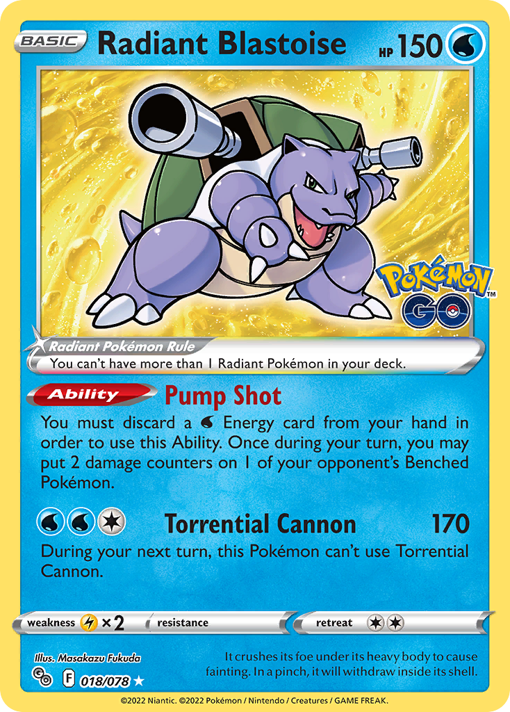 Radiant Blastoise – Pokémon GO