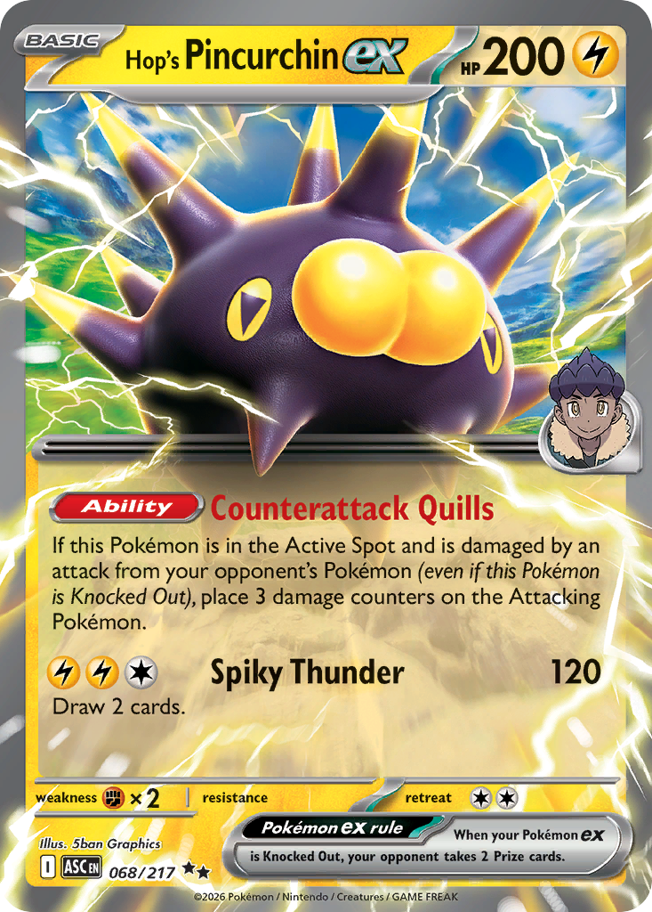 Hop's Pincurchin ex – Ascended Heroes