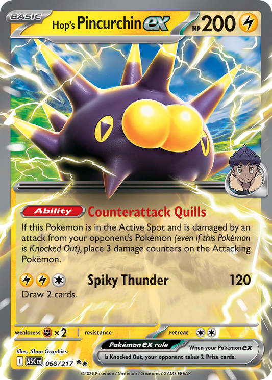 Hop's Pincurchin ex – Ascended Heroes