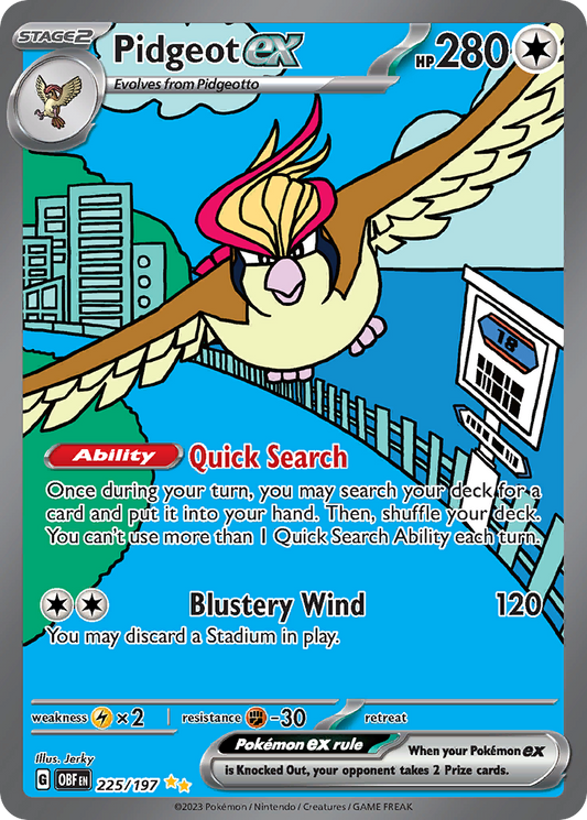 Pidgeot ex – Obsidian Flames