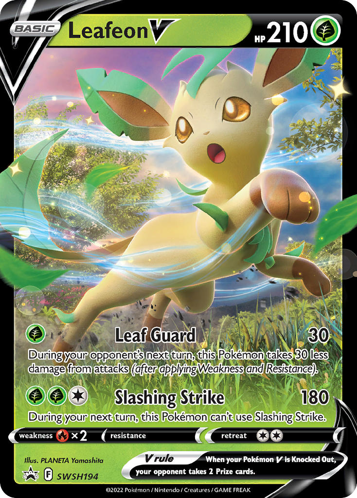 Leafeon V – SWSH Black Star Promos
