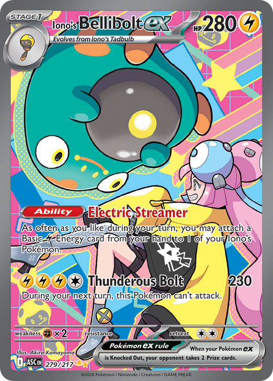 Iono's Bellibolt ex – Ascended Heroes