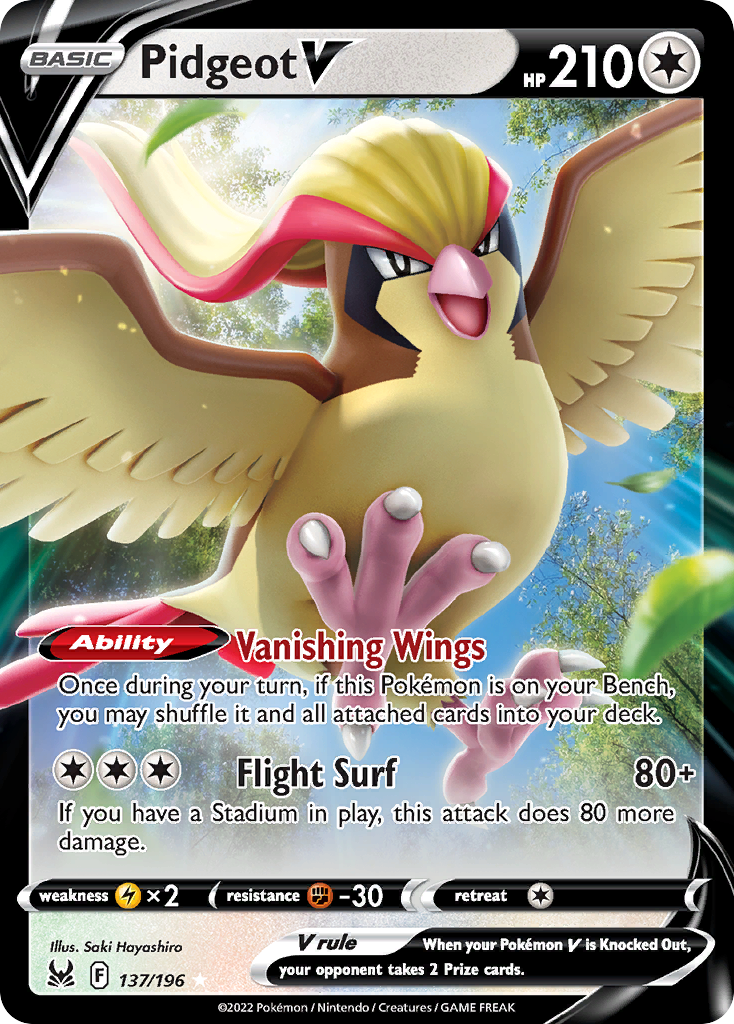 Pidgeot V – Lost Origin