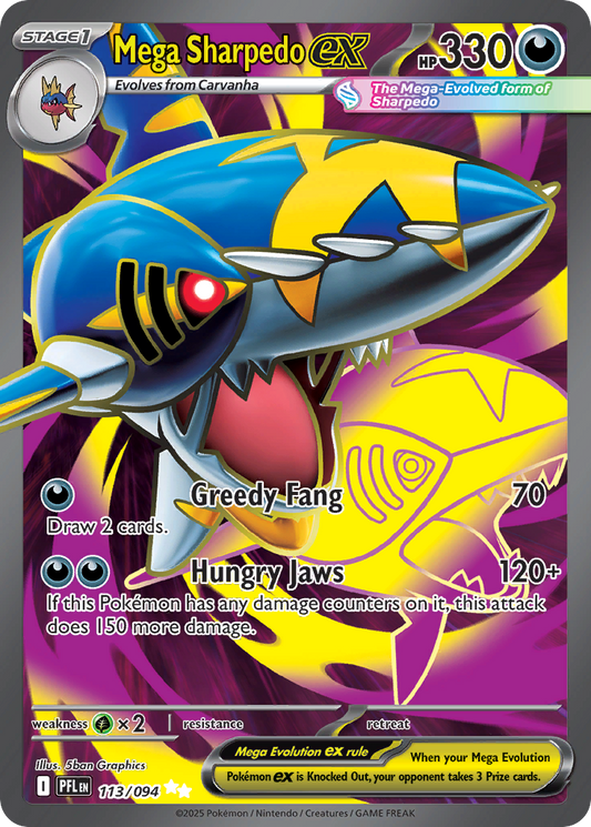 Mega Sharpedo ex – Phantasmal Flames