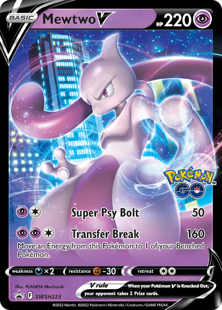 Mewtwo V – SWSH Black Star Promos
