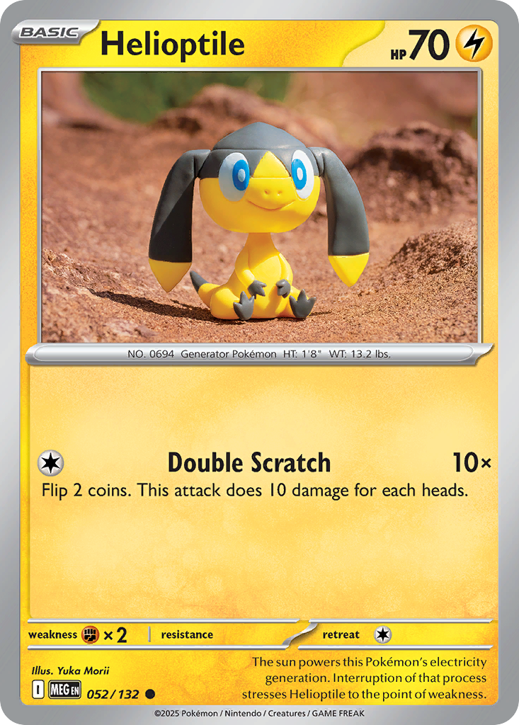 Helioptile – Mega Evolution
