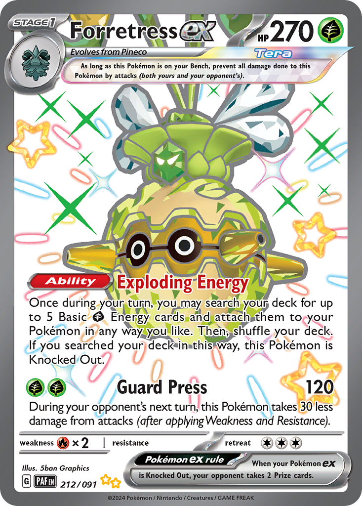Forretress ex – Paldean Fates