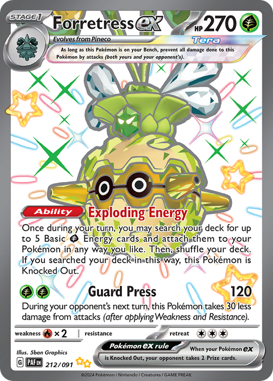 Forretress ex – Paldean Fates