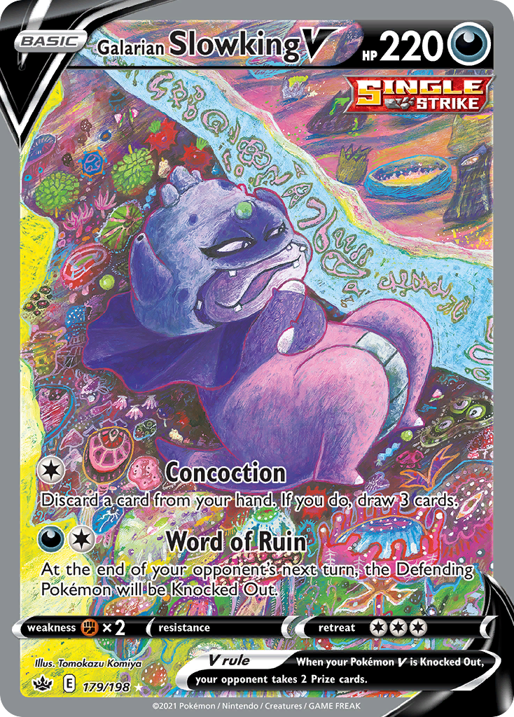 Galarian Slowking V – Chilling Reign