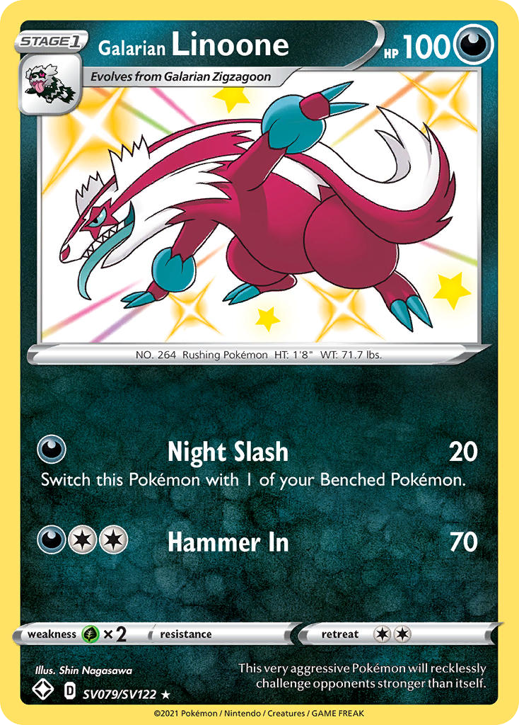 Galarian Linoone – Shining Fates Shiny Vault