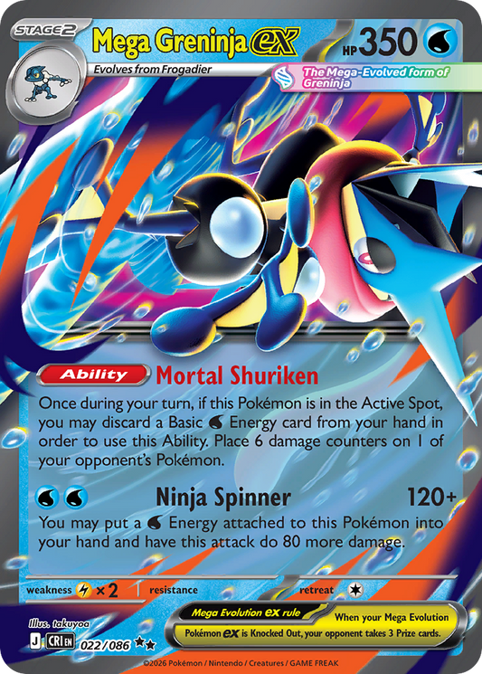 Mega Greninja ex – Chaos Rising