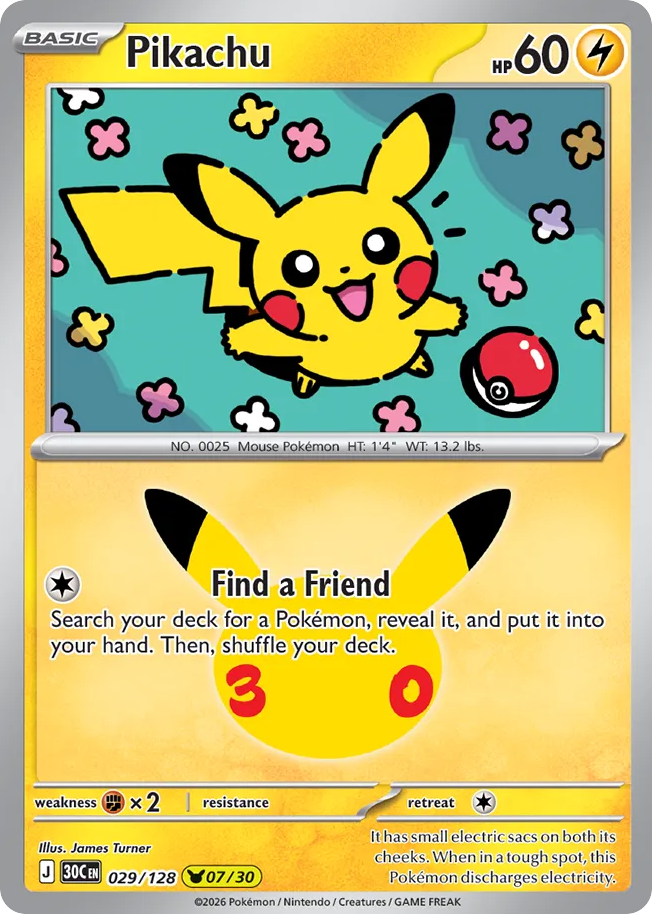 Pikachu – 30th Celebration
